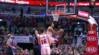 Derrick Rose  Fantastic Finisher Aerial Acrobatics 1516 [upl. by Lacombe]