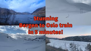 Stunning Bergen to Oslo train journey Norway [upl. by Sumedocin4]