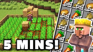 Automatic Villager Crop Farm in Minecraft 121  Java and Bedrock [upl. by Aicinad91]