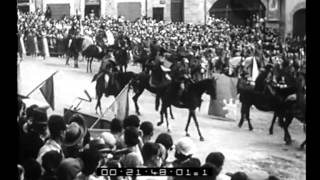 Arezzo Rinnovando la tradizione della quotGiostra del saracinoquot i quattro quartieri di Arezzo hanno [upl. by Lemahs225]