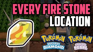 Where to Find Fire Stone  Pokémon Brilliant Diamond amp Shining Pearl All Methods [upl. by Azal]