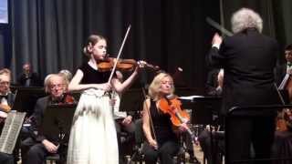 Ugnė Liepa Žuklytė 11 Years  H Wieniawski Concerto No 2 Part I [upl. by Dnalor140]