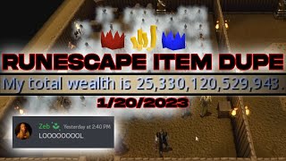 RuneScape Item Duplication Glitch [upl. by Sitrik]