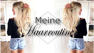 MEINE derzeitige HAARROUTINE I mit TAPE EXTENSIONS I GELBSTICH ENTFERNEN I HOW TO [upl. by Odlonyer460]