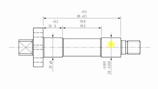 Dimensional tolerancing of a shaft [upl. by Rolo811]