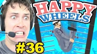 Happy Wheels  LONGEST SPIKE FALL EVER  Part 36 [upl. by Nadabus760]