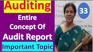 33 quotAudit  Reportquot Entire Concept from Auditing Subject  Important Topic [upl. by Immac85]