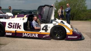 Jaguar XJR9 Silk Cut Le Mans Winning Car with Justin Law  Loud Revs and Exhaust [upl. by Assyn475]