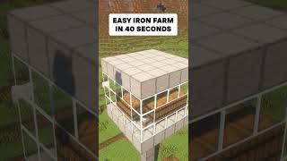 Easy Iron Farm 120119 in Minecraft [upl. by Bradman]