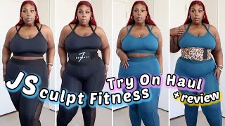 try on haul JSCULPT FITNESS active wear  waist trainer amp fitness belt  reaching my fitness goals [upl. by Nielson]