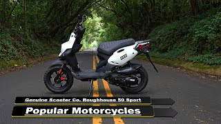 Genuine Scooter Co Roughhouse 50 Sport Popular 2024 Motorcycles [upl. by Ahsinej]