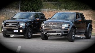 New Ford F150 Raptor vs FX4 Overview Comparison Review [upl. by Ateuqirne]