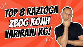 Top 8 razloga zbog kojih variraju kilogrami [upl. by Mohammed]