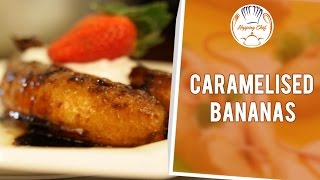 How To Make Caramelised Bananas By Chef Michael [upl. by Cecily429]