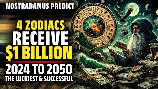 Nostradamus Predicted These 4 Zodiac Signs Receive 1 Billion USD From 2024 To 2050  Horoscope [upl. by Ahsein831]