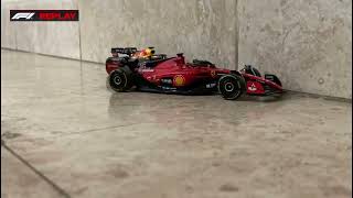 Sainz and Perez crash on the final lap recreated in stop motion [upl. by Sirej]