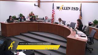 McAllen ISD Regular Board Meeting January 22 2024 [upl. by Ilysa]