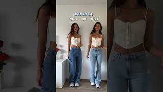 BERSHKA HAUL  Links in description ⬇️🛍 shorts bershka bershkahaul fashion outfits [upl. by Drape658]