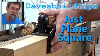 How to  plane timber square  dave stanton [upl. by Darryl]