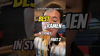 Best Ramen in Sydney Part 2  Sapporo Miso Ramen Factory Potts Point foodreviewshorts ramenreview [upl. by Ecirtnas]