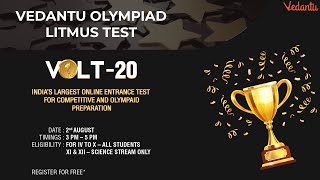 VOLT Vedantu Olympiad Litmus Test is HERE One stop destination for FREE Olympiad Preparation [upl. by Niamert546]