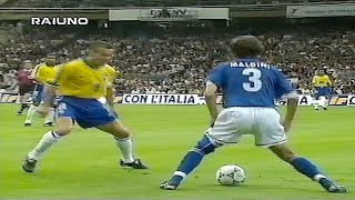 Il giorno in cui Paolo Maldini ha umiliato il Brasile di Ronaldo amp Co [upl. by Anelrad]