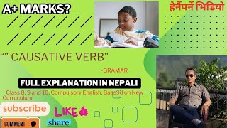 A Marks English Grammar quotCausative Verbquot Type 2Class 8 9 10 and others [upl. by Aehc]