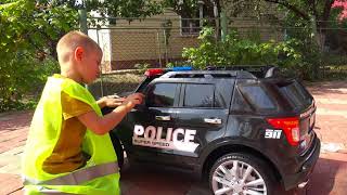 BABY Sidewalk Cops Unboxing New Police car Новая Полицейская Машина Распаковка [upl. by Erlewine]