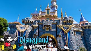 Disneyland Walkthrough in 10 Minutes 3x Speed POV [upl. by Aylward]