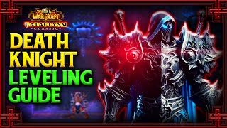 Cataclysm Classic Death Knight Leveling Guide Fastest Methods Talents Rotation Heirlooms [upl. by Skricki]