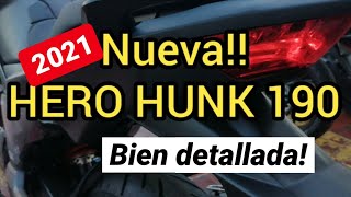 Nueva HERO HUNK 190 R modelo 2021 bien detallada [upl. by Atikim]