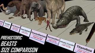 Prehistoric Beasts Size Comparison [upl. by Rudelson]