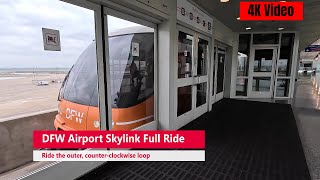 Full Ride On DFW Airports Skylink Train [upl. by Marilin320]