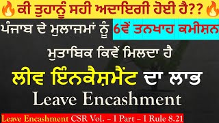 6th Pay Commission ਤੋਂ ਬਾਅਦ Leave Encashment ਦਾ ਲਾਭ ਕਿਵੇਂ ਮਿਲਦਾ ਹੈ ਕੀ ਤੁਹਾਨੂੰ ਸਹੀ ਅਦਾਇਗੀ ਹੋਈ ਹੈ [upl. by Hinkel518]