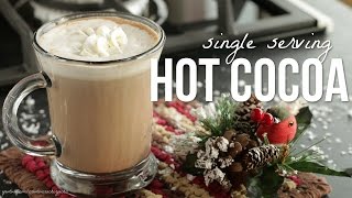 How to Make Hot Cocoa Hot Chocolate For One Recipe [upl. by Nahtannhoj]