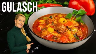 Du wirst mein Ungarisches Gulasch lieben  Gulasch Eintopf Rezept einfach lecker [upl. by Donaugh]