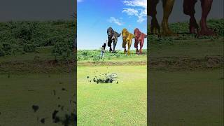 Big dinosaur chase trex chasing part 859 shorts dinosaur youtube dinosaurs youtubeshorts [upl. by Assirt]