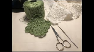 How To Crochet A Beautiful Shell Blanket using thread [upl. by Nahaj]