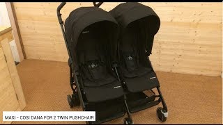 MaxiCosi Dana for 2 Twin Pushchair Review  BuggyPramReviews [upl. by Jacquette]