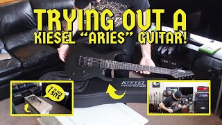 Trying out a KIESEL Aries guitar [upl. by Porter]