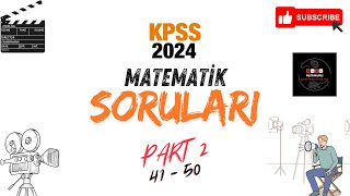 KPSS 2024 Çıkmış Matematik Soruları ve Çözümleri  Özel PDF Notlar  Part 2 [upl. by Targett735]