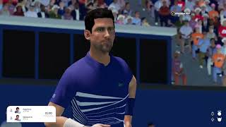 DJOKOVIC VS POPYRIN • US OPEN FULL MATCH  AO TENNIS 2 GAMEPLAY [upl. by Huttan205]