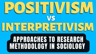 Positivism vs Interpretivism  What is Positivism in Sociology [upl. by Attenahs]