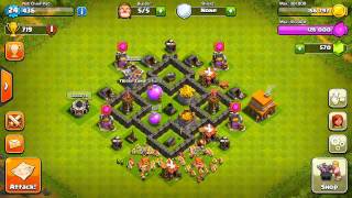 Clash of Clans  Best Town Hall 4 Defense Base Design [upl. by Nnaarat]