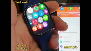 X inova x200 pro Smart watch Set time date Connect with phone [upl. by Aicelet]