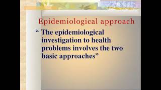 Epidemiological approach [upl. by Allison223]