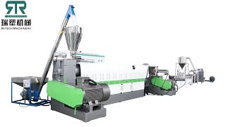 Strand Cut Pelletizing Machine For Rigid Plastic HDPE PP Recycling [upl. by Karlis]