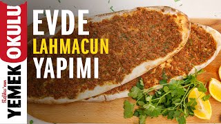 Evde Lahmacun Nasıl Yapılır  Çıtır Çıtır Kolay Lahmacun Tarifi [upl. by Ecenahs943]