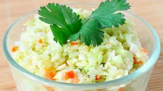 EASY Creamy Coleslaw  Quick Homemade Cole Slaw  BBQ Sides  Backyard Texas Barbecue [upl. by Milicent614]