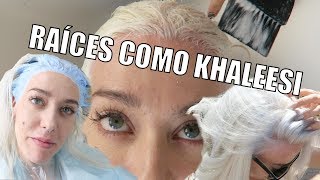 COMO TENER EL PELO BLANCO KHALEESI DÍA EN LA PELUQUERÍA  Vlog diario EsbattTV [upl. by Jacklin]